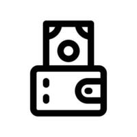 wallet line icon. vector icon for your website, mobile, presentation, and logo design.