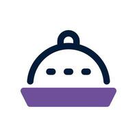 dish dual tone icon. vector icon for your website, mobile, presentation, and logo design.