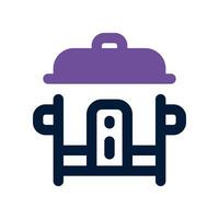 rice cooker dual tone icon. vector icon for your website, mobile, presentation, and logo design.