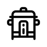 rice cooker line icon. vector icon for your website, mobile, presentation, and logo design.