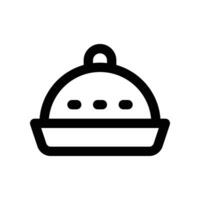 dish line icon. vector icon for your website, mobile, presentation, and logo design.