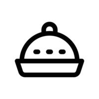 dish line icon. vector icon for your website, mobile, presentation, and logo design.