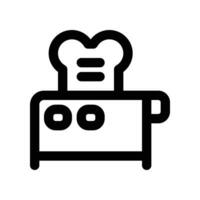 toaster line icon. vector icon for your website, mobile, presentation, and logo design.