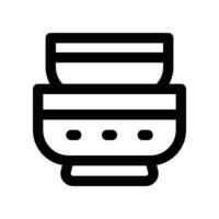 bowl line icon. vector icon for your website, mobile, presentation, and logo design.