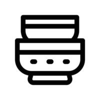 bowl line icon. vector icon for your website, mobile, presentation, and logo design.