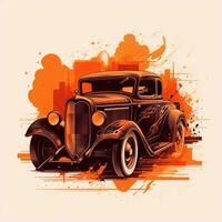 classic car concept illustration photo
