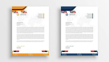 Letterhead template design business letterhead template design vector