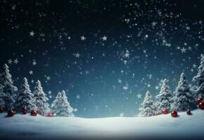 Ai generative Christmas background with negative space realistic image ultra hd high design very detailed photo