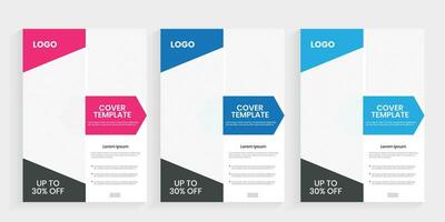 Business one pages brochure cover design, Free flyer vector design layout