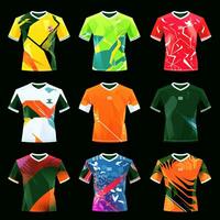 vector collection of sports shirt soccer kit photo