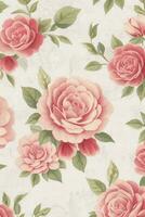 Floral pattern background AI Generated photo