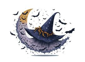 witch hat graphic for halloween photo