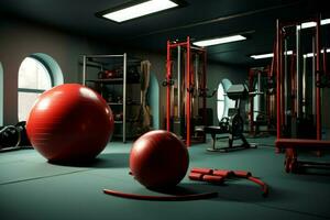 Multifunctional Fitness equipment. Generate Ai photo