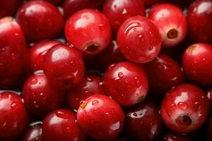 Red cranberry background photo