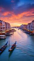 Romantic and charming Italian waterway photo