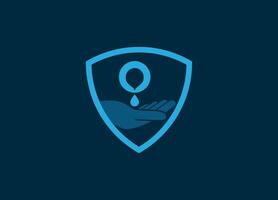 water drop vector logo free template