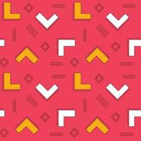 Seamless vector memphis pattern new trend