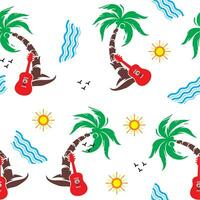 Palm tree seamless pattern vector