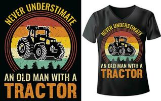 TRACTOR T-SHIRT DESIGN vector