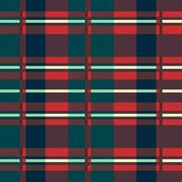 Vintage Christmas Plaid Line Seamless Geometric Red and Dark Green Tartan Pattern Background - Classic Winter Fashion Design for Textiles and Decorate vector