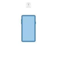 Mobile Phone icon symbol vector illustration isolated on white background
