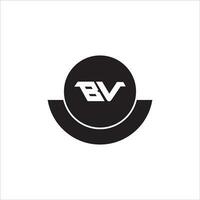 VB BV logo design vector template