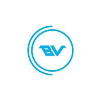 VB BV logo design vector template