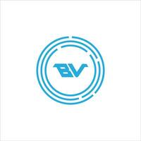 VB BV logo design vector template