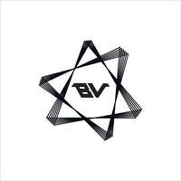 VB BV logo design vector template