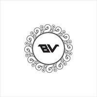 VB BV logo design vector template