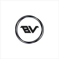 VB BV logo design vector template