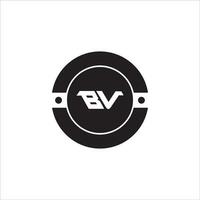 VB BV logo design vector template