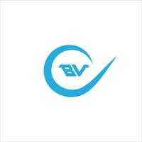 VB BV logo design vector template