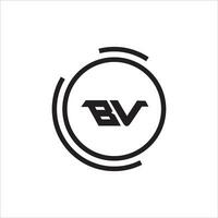 VB BV logo design vector template