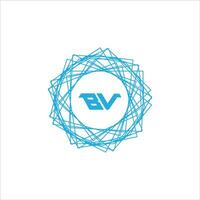 VB BV logo design vector template