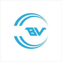 VB BV logo design vector template