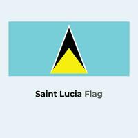 The Saint Lucia Flag vector