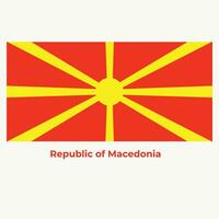 el macedonia bandera vector