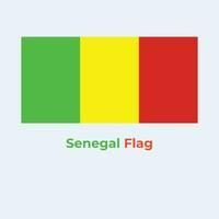 el Senegal bandera vector