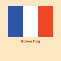 The Gabon Flag vector