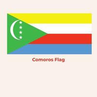 el comoras bandera vector