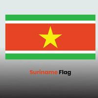 The Suriname Flag vector