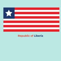 el Liberia bandera vector