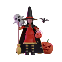 halloween tecken framställa objekt interaktiv png