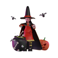 Halloween Characters Render Object Interactive png