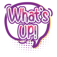 Whats up icon Retro Color 2D Illustration png