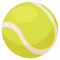 tennis sport ballen 2d kleur illustraties png