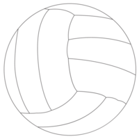 volley-ball sport des balles 2d contour des illustrations png