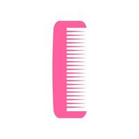 Pink Comb Colour Icon in Flat Style. Suitable for infographics, books, banners and other designs vector