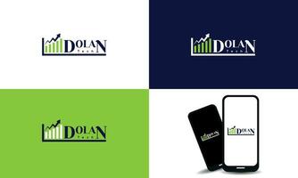 Vector professional Unique modern minimalist logo design template for your own investment business.